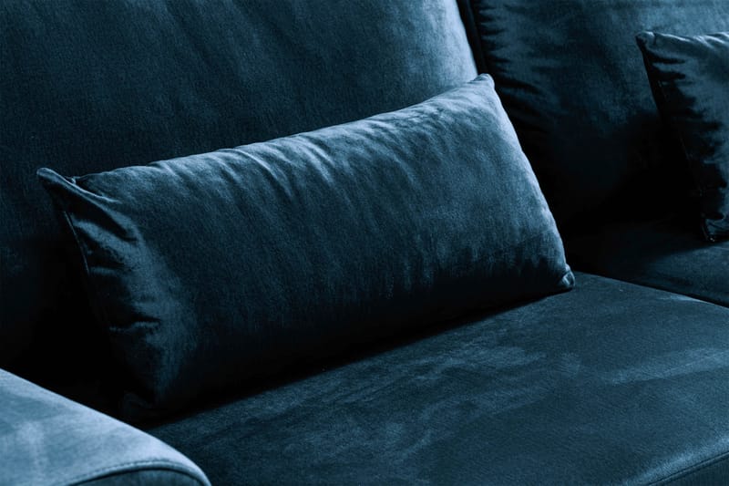 Copenhagen 3-sits Sammetssoffa - Blå - Möbler - Soffa - Sammetssoffa