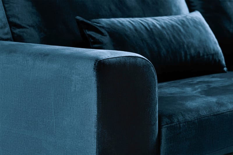 Copenhagen 3-sits Sammetssoffa - Blå - Möbler - Soffa - Sammetssoffa