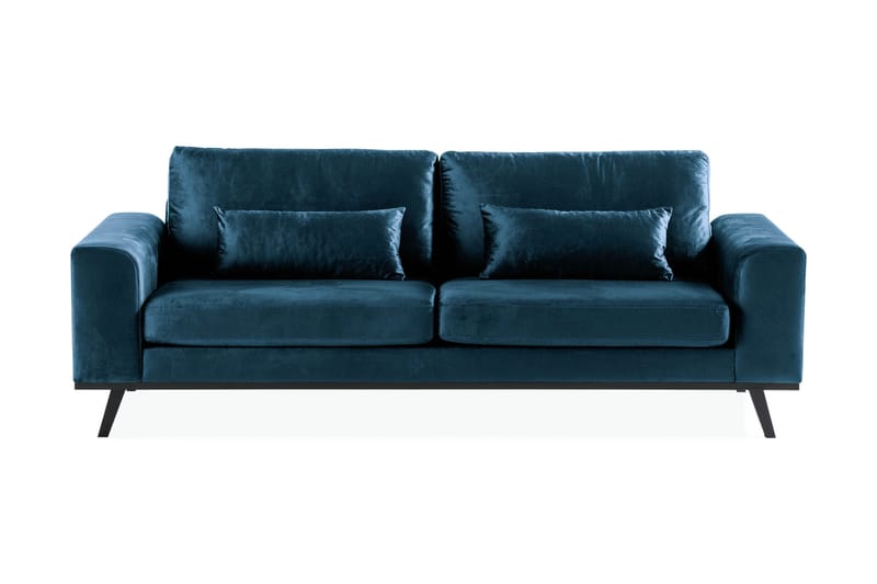 Copenhagen 3-sits Sammetssoffa - Blå - Möbler - Soffa - Sammetssoffa