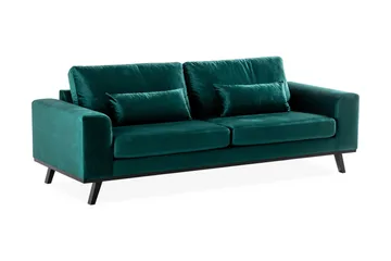 Copenhagen 3-sits Sammetssoffa - Grön - Möbler - Soffa - Sammetssoffa