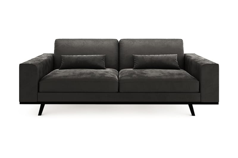 Copenhagen 3-sits Sammetssoffa - Mörkgrå - Möbler - Soffa - Sammetssoffa