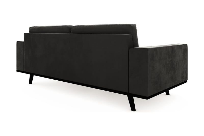 Copenhagen 3-sits Sammetssoffa - Mörkgrå - Möbler - Soffa - Sammetssoffa