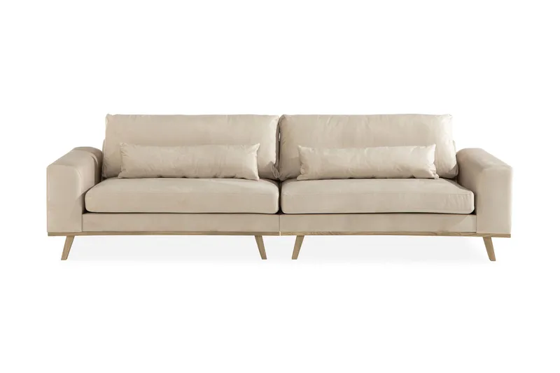 Copenhagen 4-sits Sammetssoffa - Beige - Möbler - Soffa - Sammetssoffa