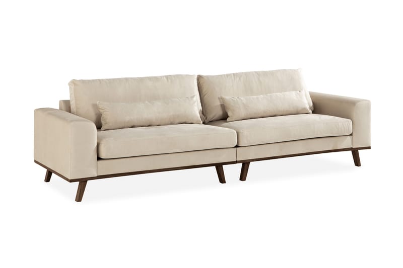 Copenhagen 4-sits Sammetssoffa - Beige - Möbler - Soffa - Sammetssoffa