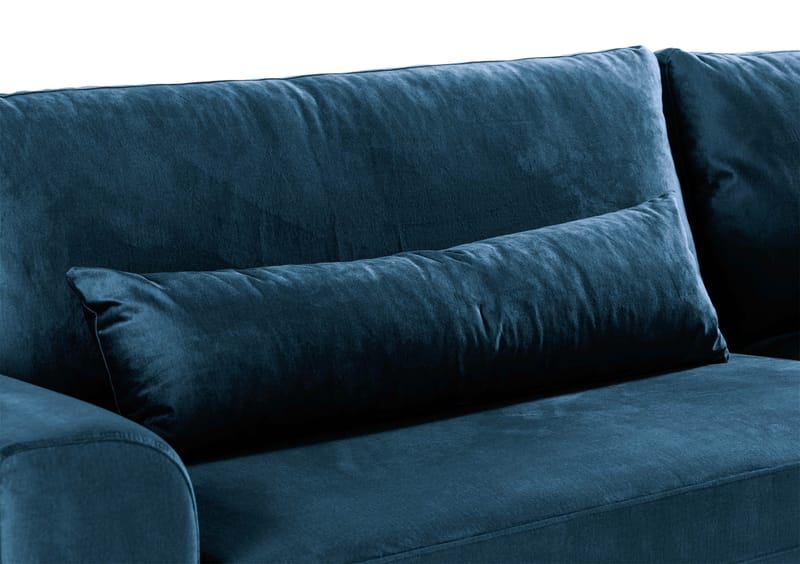 Copenhagen 4-sits Sammetssoffa - Blå - Möbler - Soffa - Sammetssoffa