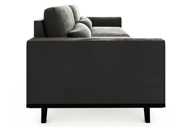 Copenhagen 4-sits Sammetssoffa - Mörkgrå - Möbler - Soffa - Sammetssoffa