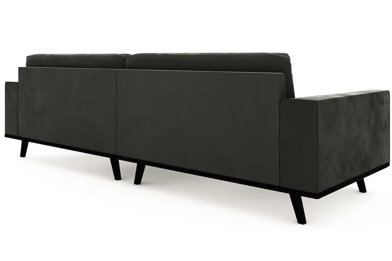 Copenhagen 4-sits Sammetssoffa - Mörkgrå - Möbler - Soffa - Sammetssoffa