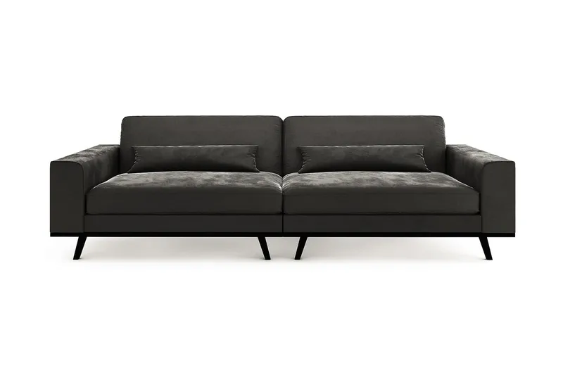 Copenhagen 4-sits Sammetssoffa - Mörkgrå - Möbler - Soffa - Sammetssoffa