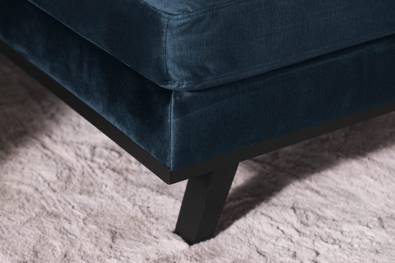 Copenhagen 5-sits Högervänd U-formad Soffa med Divan och Schäslong i Sammet - Blå - Möbler - Soffa - Sammetssoffa