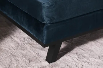 Copenhagen 5-sits Högervänd U-formad Soffa med Divan och Schäslong i Sammet - Blå - Möbler - Soffa - U-soffa