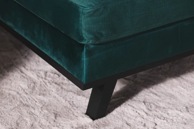 Copenhagen 5-sits Högervänd U-formad Soffa med Divan och Schäslong i Sammet - Grön - Möbler - Soffa - Sammetssoffa