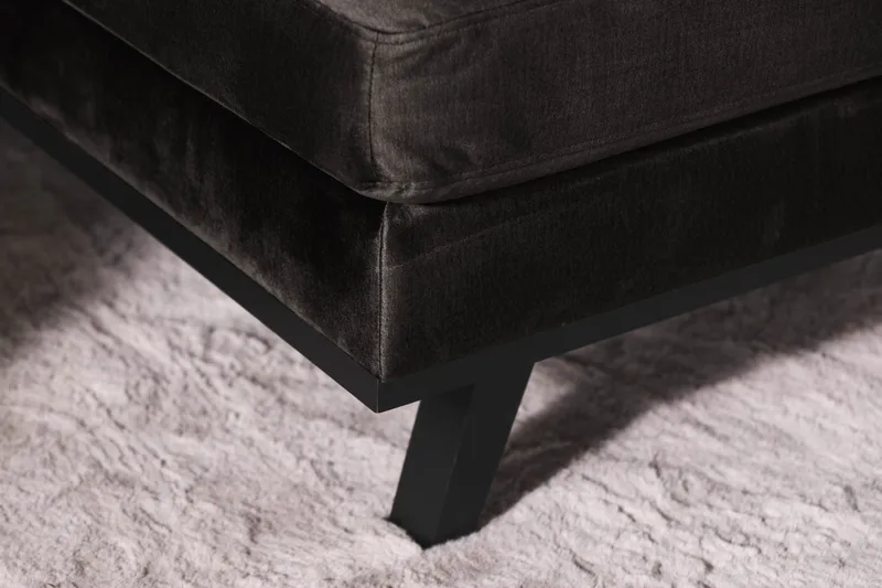 Copenhagen 5-sits Högervänd U-formad Soffa med Divan och Schäslong i Sammet - Mörkgrå - Möbler - Soffa - Sammetssoffa