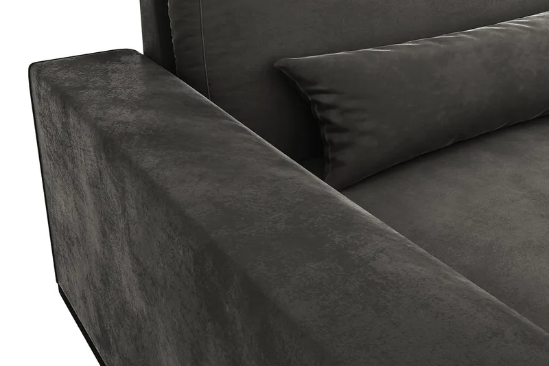 Copenhagen 5-sits Högervänd U-formad Soffa med Divan och Schäslong i Sammet - Mörkgrå - Möbler - Soffa - Sammetssoffa