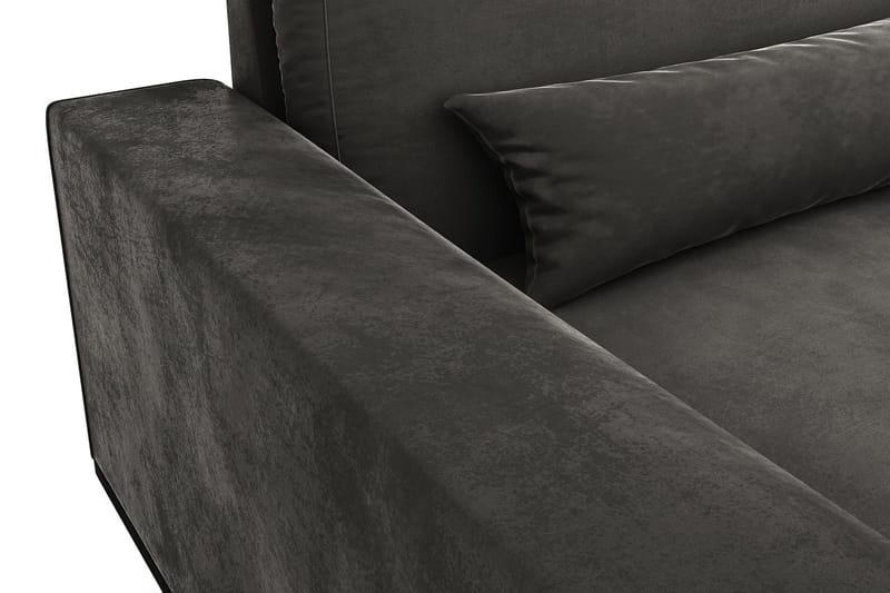Copenhagen 5-sits Högervänd U-formad Soffa med Divan och Schäslong i Sammet - Mörkgrå - Möbler - Soffa - Sammetssoffa