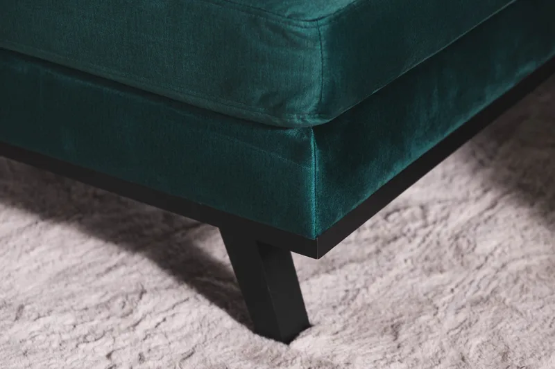 Copenhagen 5-sits Vänstervänd U-formad Soffa med Divan och Schäslong i Sammet - Grön - Möbler - Soffa - Sammetssoffa