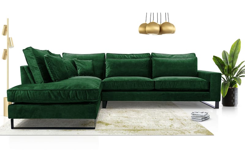 Corblack 2-sits Soffa - Grön - Möbler - Soffa - Sammetssoffa