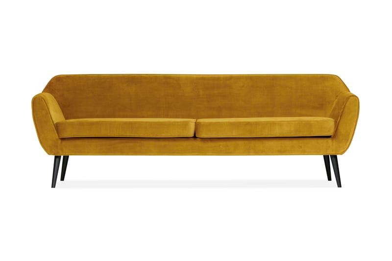 Corollos Sammetssoffa - Ochre - Sammetssoffa - 3 sits soffa