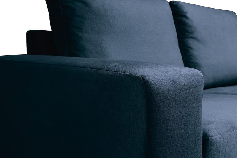 Crazy 4-sits Högervänd U-formad Large Soffa med Divan och Schäslong i Sammet - Blå - Möbler - Soffa - U-soffa