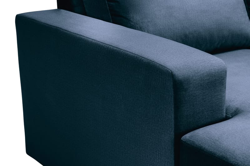 Crazy 4-sits Högervänd U-formad Large Soffa med Divan och Schäslong i Sammet - Blå - Möbler - Soffa - U-soffa