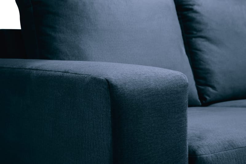 Crazy 4-sits Högervänd U-formad Large Soffa med Divan och Schäslong i Sammet - Blå - Möbler - Soffa - U-soffa