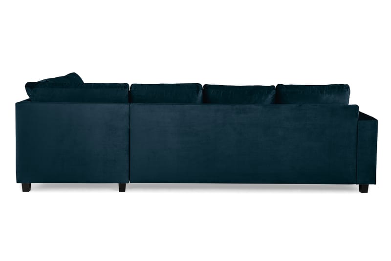 Crazy 4-sits Högervänd U-formad Large Soffa med Divan och Schäslong i Sammet - Blå - Möbler - Soffa - U-soffa