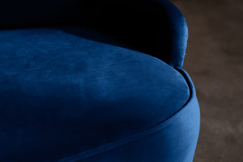 Dahlia Sammetssoffa - Blå - Sammetssoffa - 2 sits soffa