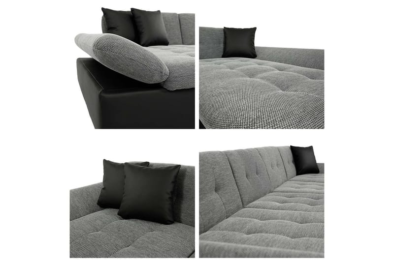 Dewitt 4-sits Hörnsoffa - Bäddsoffa - Sammetssoffa - U bäddsoffa - Bäddsoffa divan