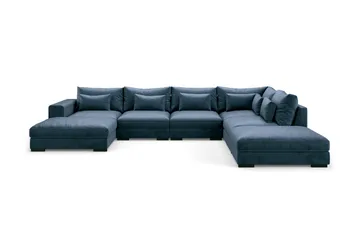 Dubai U-modulsoffa med Divan Vänster Sammet