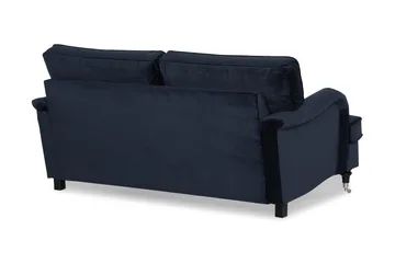 Howard soffa utan divan & schäslong Bloomington Howard Classic Sammetssoffa 3-sits Vera 4, Blå Sammet - Möbler - Soffa - 3 sits soffa