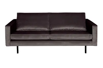 Lissbon 2,5-sits Sammetssoffa - Antracit - Möbler - Soffa - Sammetssoffa