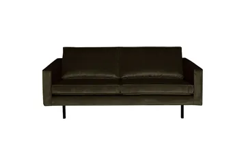 Lissbon 2,5-sits Sammetssoffa - Grön - Möbler - Soffa - Sammetssoffa