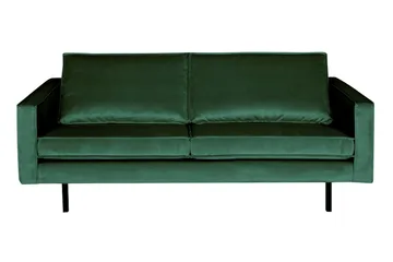 Lissbon 2,5-sits Sammetssoffa - Grön - Möbler - Soffa - Sammetssoffa