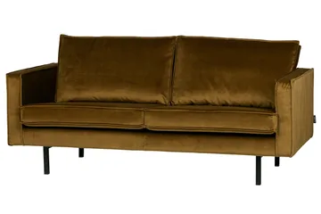 Lissbon 2,5-sits Sammetssoffa - Honungsgul - Möbler - Soffa - Sammetssoffa