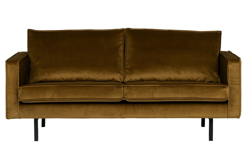 Lissbon 2,5-sits Sammetssoffa - Honungsgul - Möbler - Soffa - Sammetssoffa