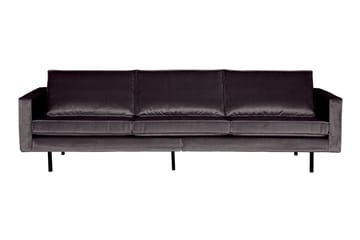 Lissbon 3-sits Sammetssoffa - Antracit - Möbler - Soffa - Sammetssoffa