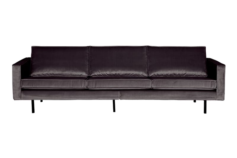 Lissbon 3-sits Sammetssoffa - Antracit - Möbler - Soffa - Sammetssoffa