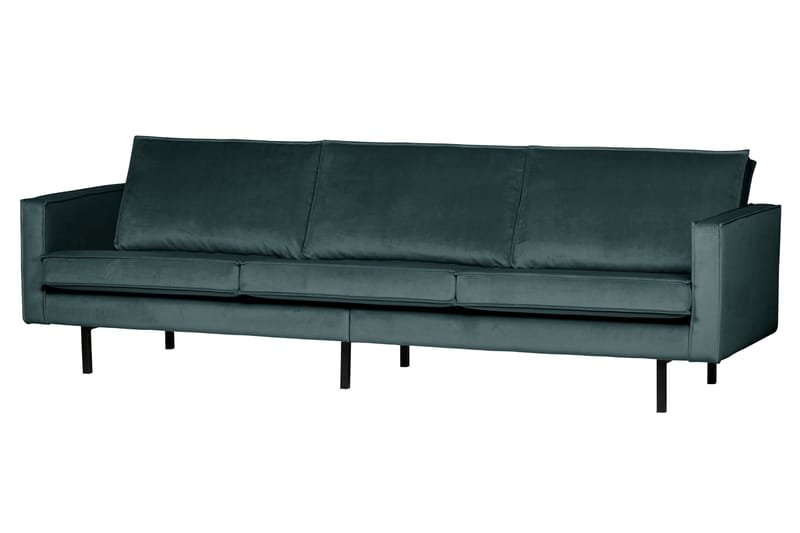 Lissbon 3-sits Soffa Sammet - Blågrön - Möbler - Soffa - Sammetssoffa