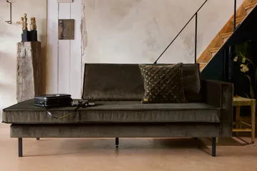 Lissbon Dagbädd Höger - Grön - Möbler - Soffa - Sammetssoffa