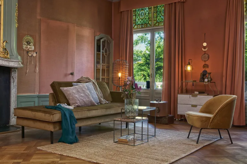 Lissbon Dagbädd Höger - Gul - Möbler - Soffa - Sammetssoffa