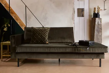 Lissbon Dagbädd Vänster - Grön - Möbler - Soffa - Sammetssoffa