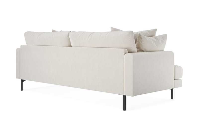 Menard 4-sits Djup Sammetssoffa - Krämvit - Möbler - Soffa - Sammetssoffa
