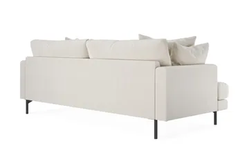 Menard 4-sits Djup Sammetssoffa - Krämvit - Möbler - Soffa - Sammetssoffa