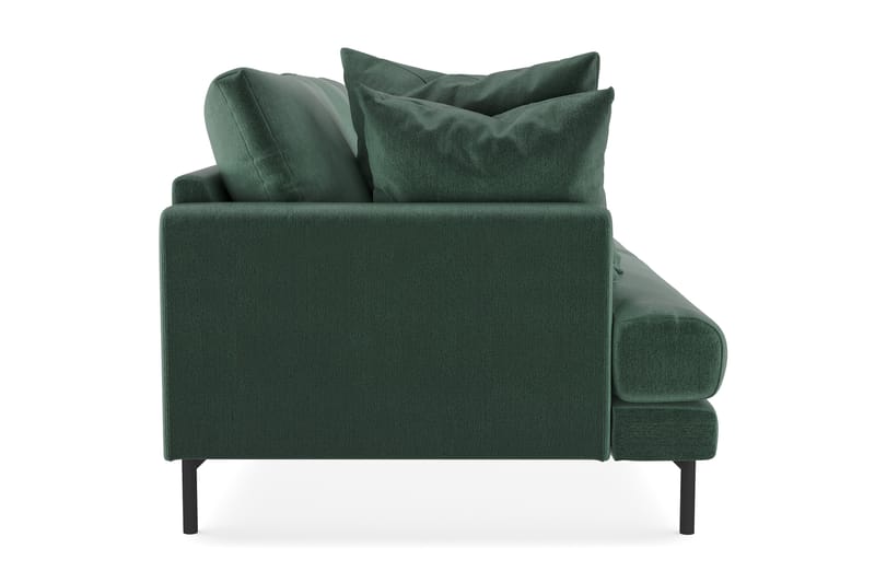 Menard 4-sits Djup Sammetssoffa - Mörkgrön - Möbler - Soffa - Sammetssoffa