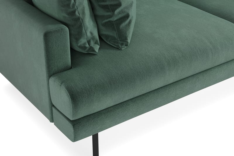 Menard 4-sits Djup Sammetssoffa - Mörkgrön - Möbler - Soffa - Sammetssoffa