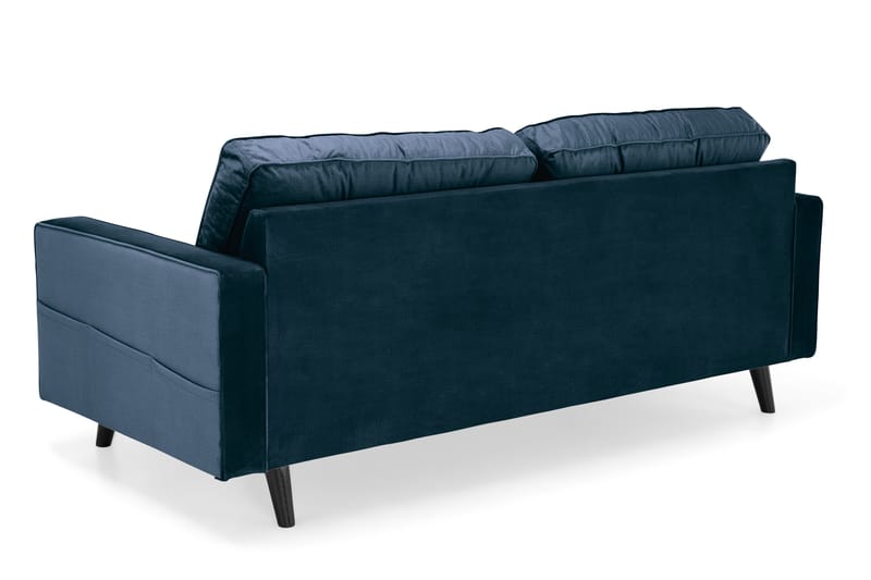 Monroe 3-sits Sammetssoffa - Blå - Möbler - Soffa - Sammetssoffa