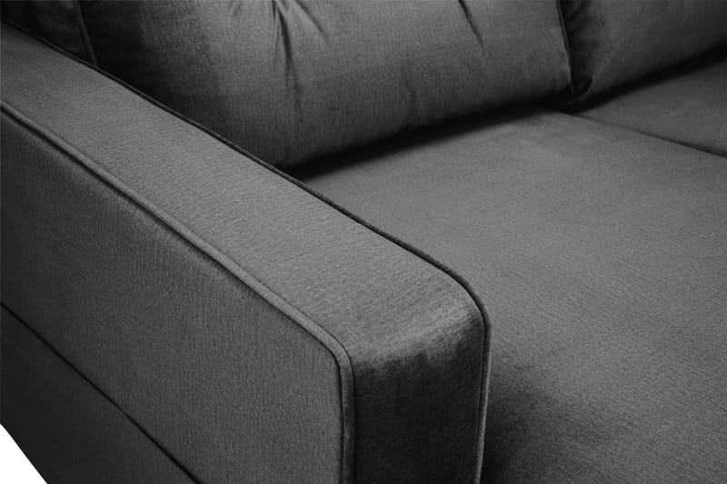 Monroe 4-sits Högervänd U-formad Soffa med Divan och Schäslong i Sammet - Mörkgrå - Möbler - Soffa - Sammetssoffa