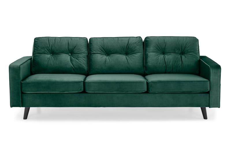 Monroe 4-sits Sammetssoffa - Grön - Möbler - Soffa - Sammetssoffa