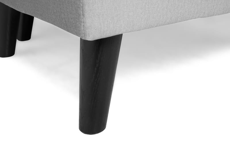 Monroe 4-sits Vänstervänd U-formad Soffa med Divan och Schäslong i Sammet - Ljusgrå - Möbler - Soffa - Sammetssoffa