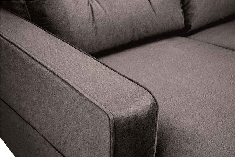Monroe U-soffa Large med Divan Vänster Sammet - Mullvad - U-soffa - Sammetssoffa