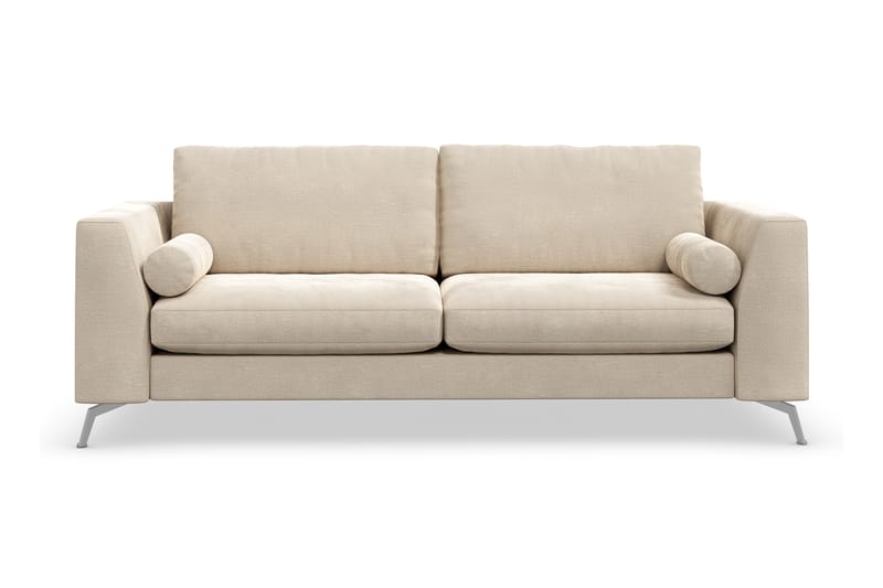 Ocean Lyx 3-sits Sammetssoffa - Beige - Möbler - Soffa - Sammetssoffa